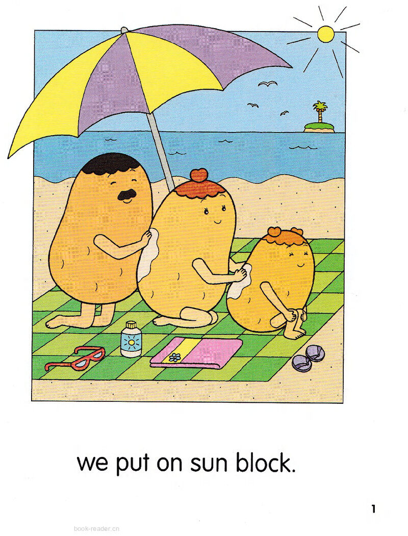 2D-At the Beach绘本故事第4页