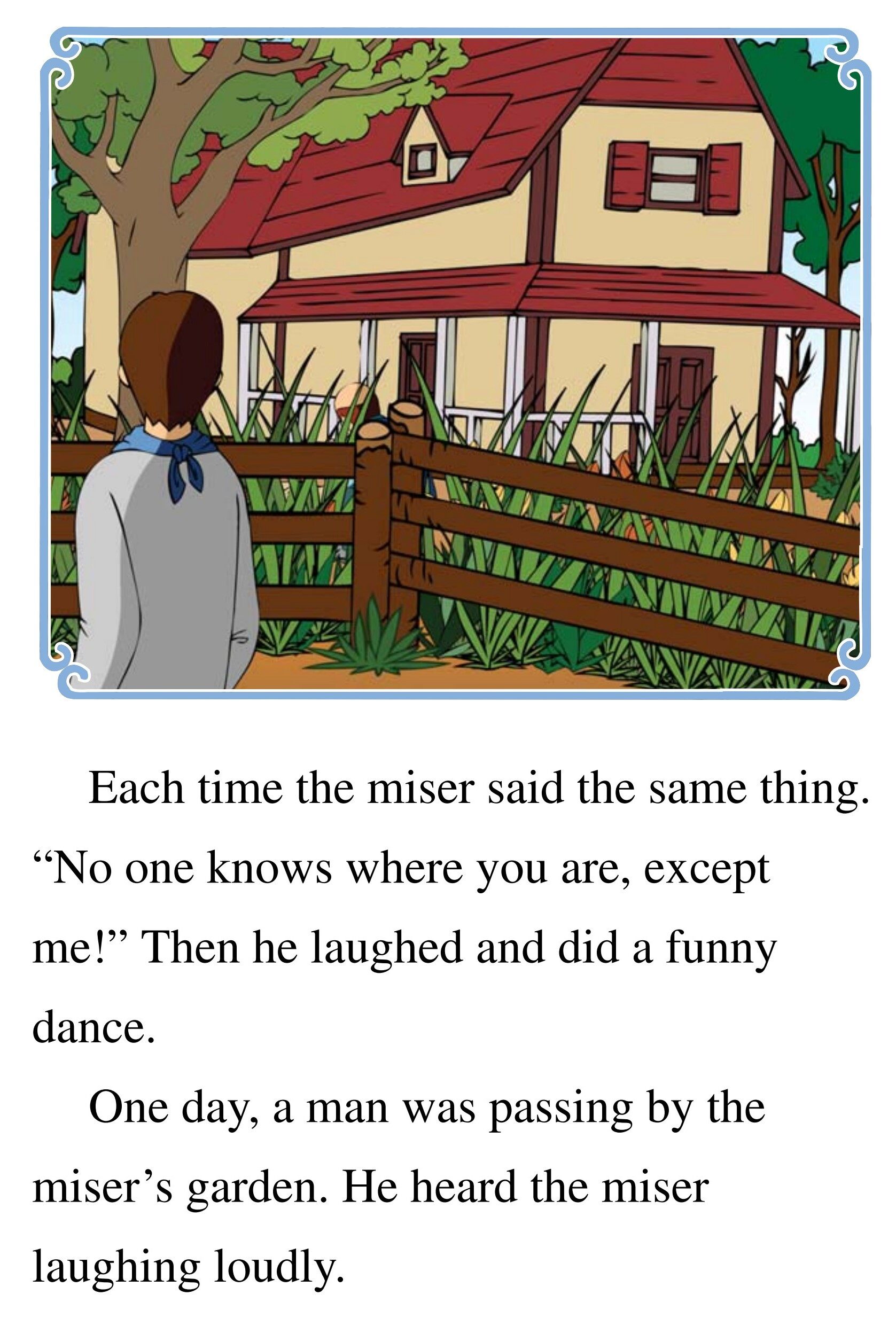 The Miser and His Gold绘本故事第5页