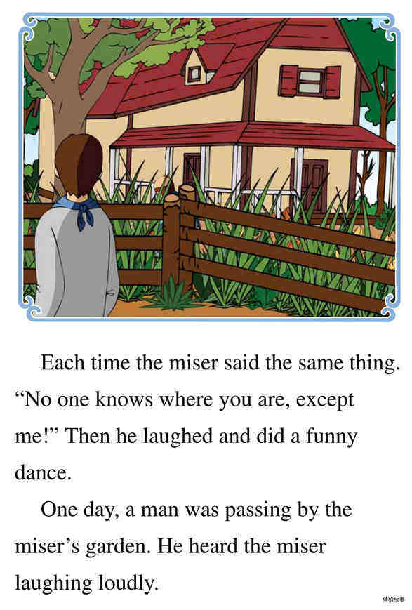 The Miser and His Gold绘本故事第5页