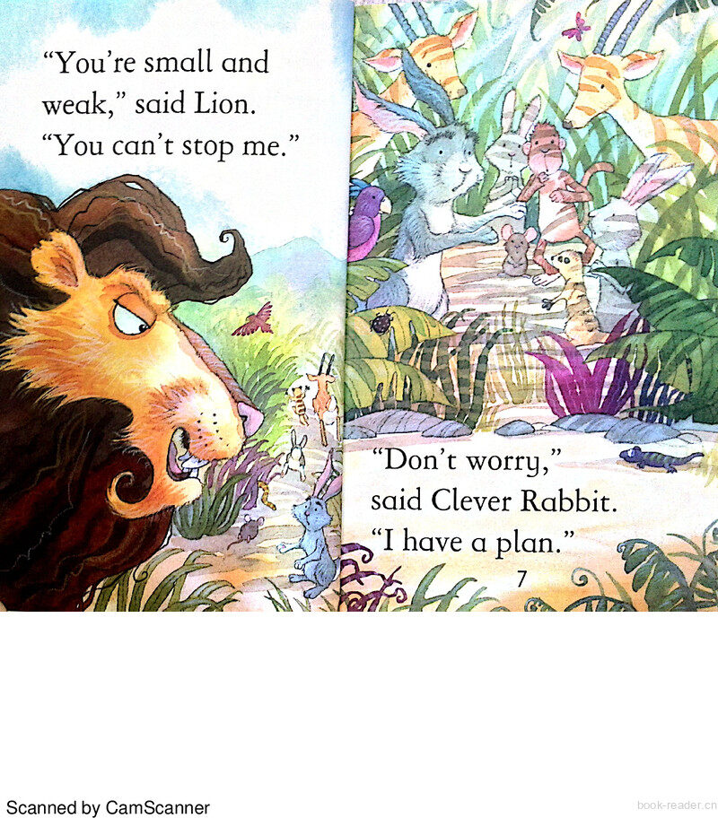 Clever Rabbit and the Lion绘本故事第5页