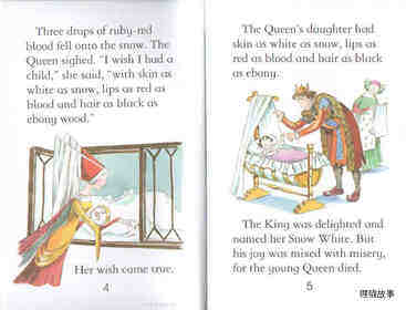 Snow White and The Seven Dwarfs绘本故事第4页