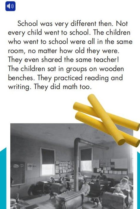 School Then and Now绘本故事第4页