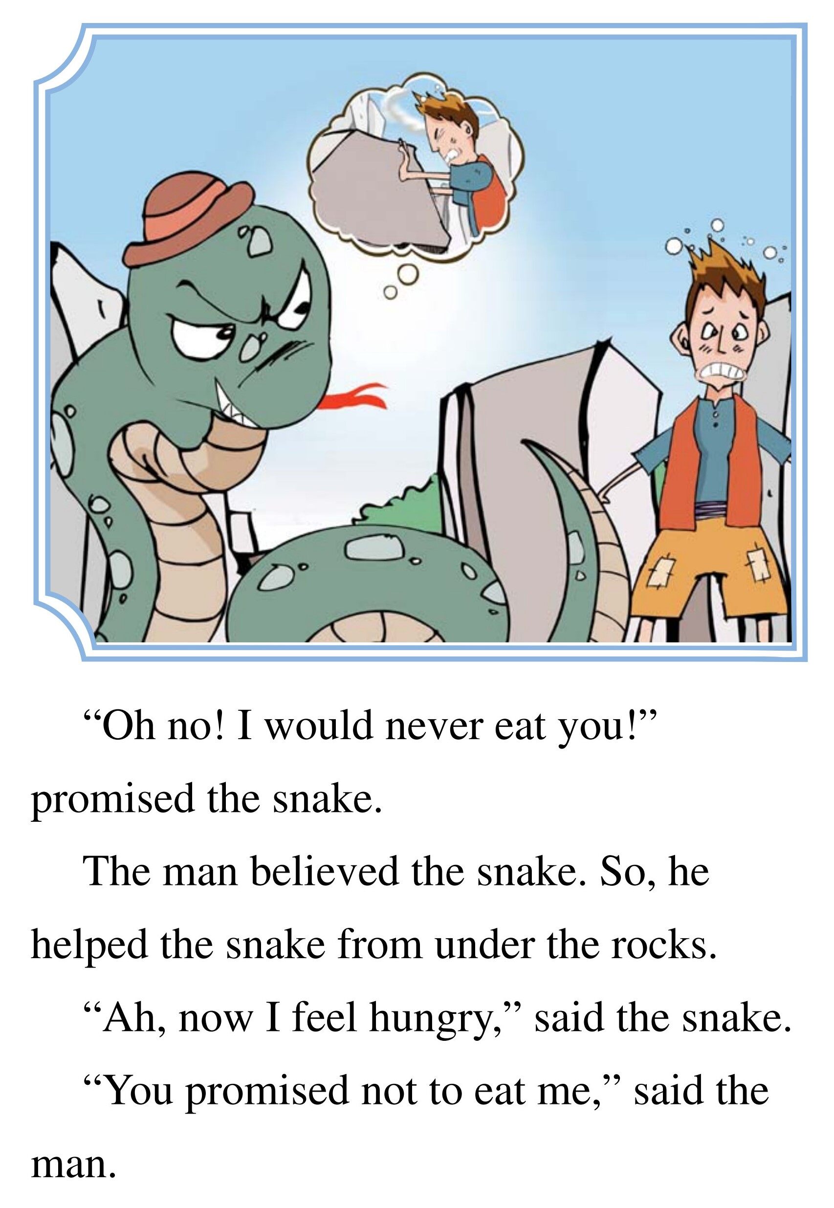 The Man, the Snake, and the Fox绘本故事第4页