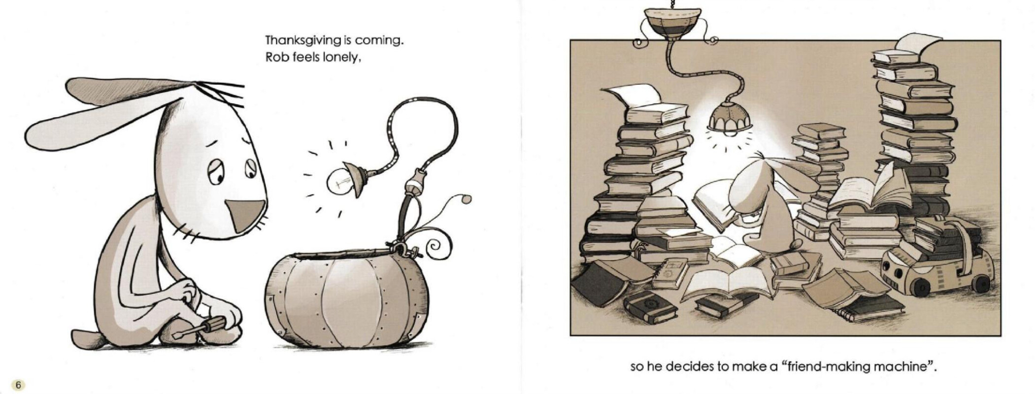 A“Friend-Making Machine”绘本故事第5页