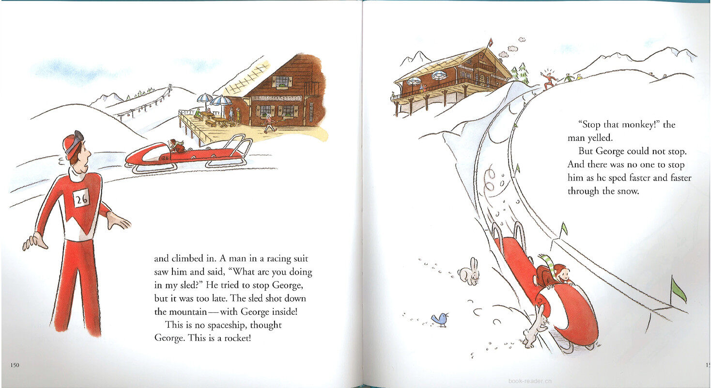 Curious George in the Snow绘本故事第5页