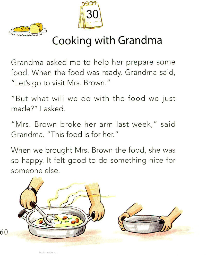Cooking with Grandma绘本故事第2页