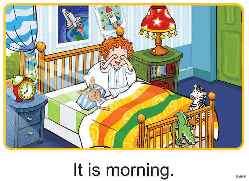 Morning, Afternoon, Evening, Night绘本故事第2页