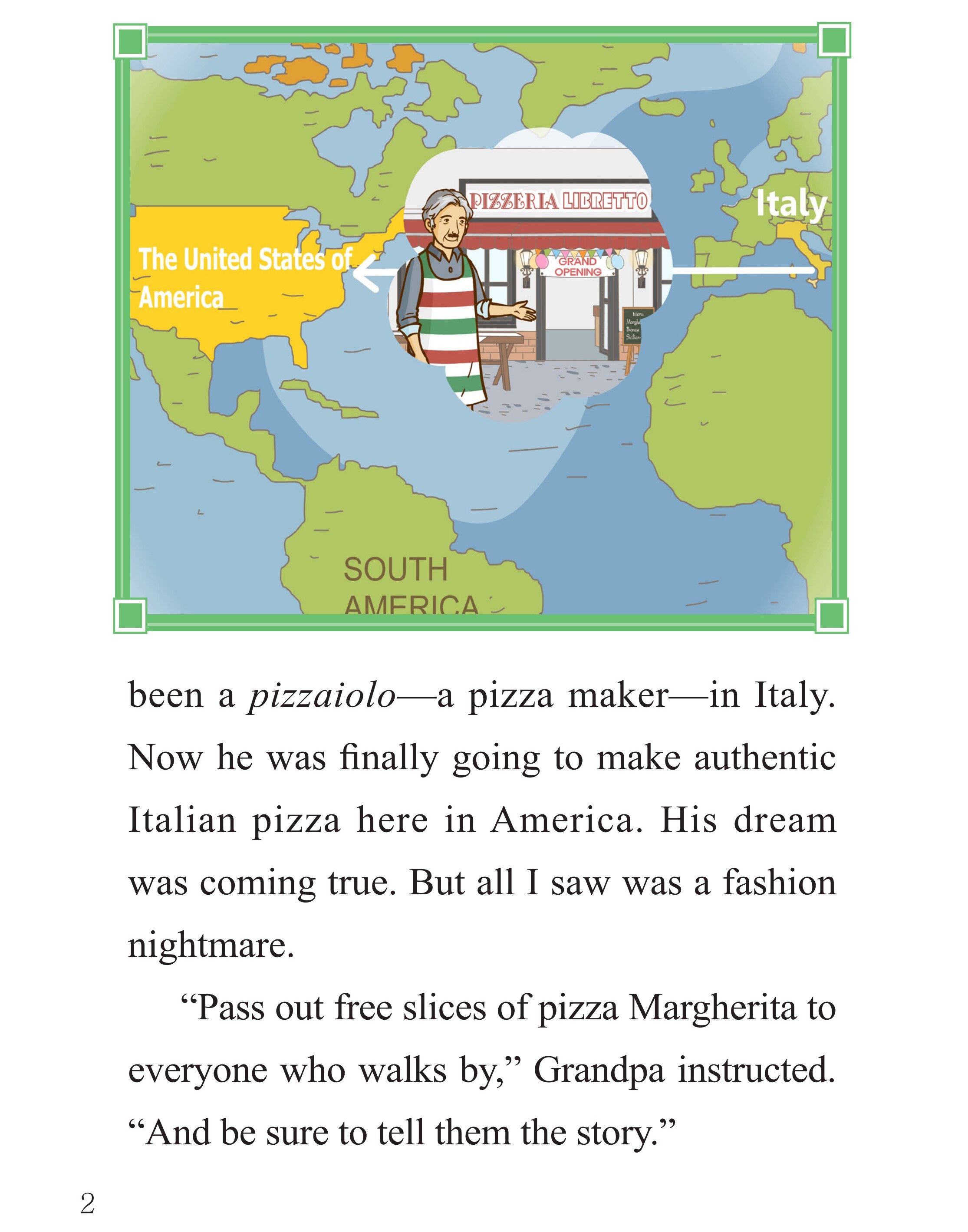 An Italian Pizzeria绘本故事第3页