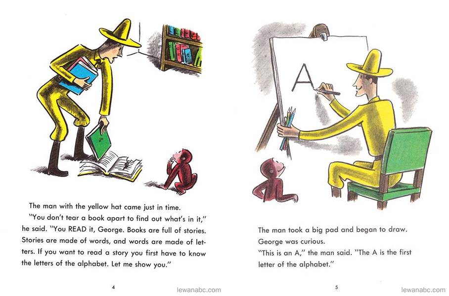 (47周)Curious George Learns the Alphabets绘本故事第4页