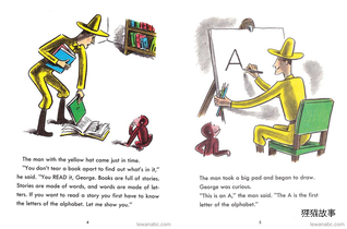 (47周)Curious George Learns the Alphabets绘本故事第4页
