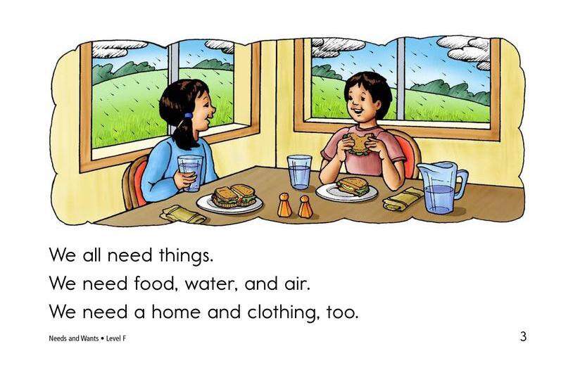 Needs and Wants绘本故事第3页