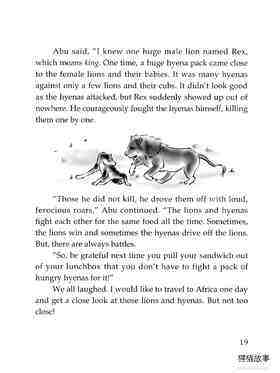 The Lions and the Hyenas绘本故事第3页