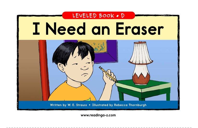 I Need An Eraser绘本故事第2页