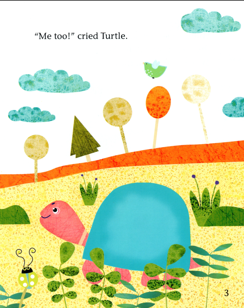 Turtle' s party in the clouds绘本故事第4页