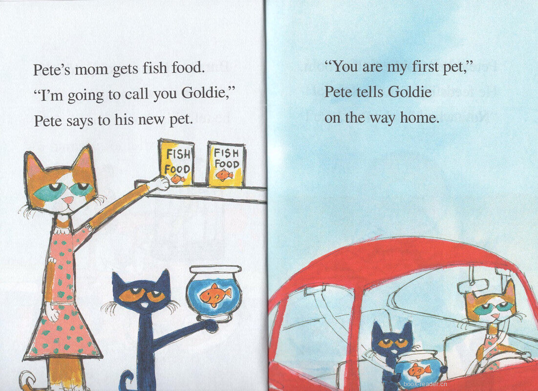 Pete the Cat A Pet For Pete绘本故事第4页