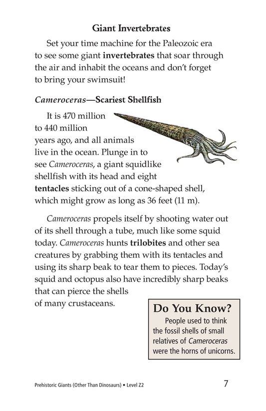 Prehistoric Giants (Other Than Dinosaurs)绘本故事第5页