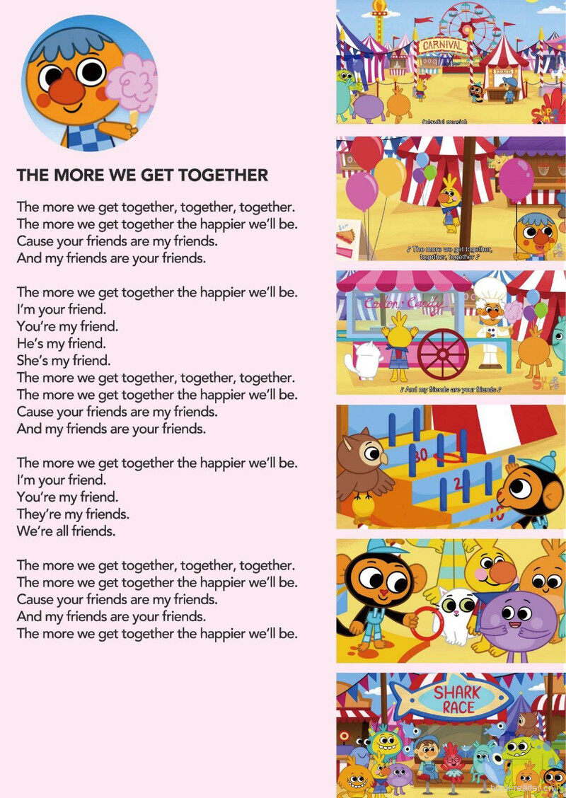 The More We Get Together绘本故事第2页