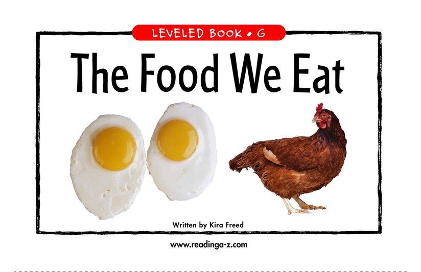 The Food We Eat绘本故事第2页