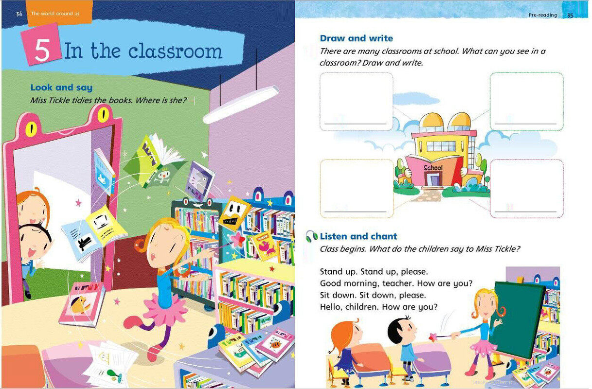 1A Unit 5 In the classroom绘本故事第2页