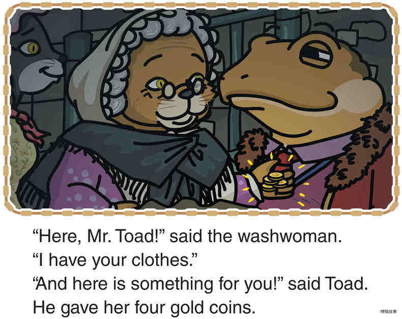 Toad and the Washwoman绘本故事第4页