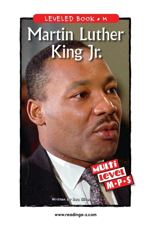 Martin Luther King,Jr.绘本故事第2页