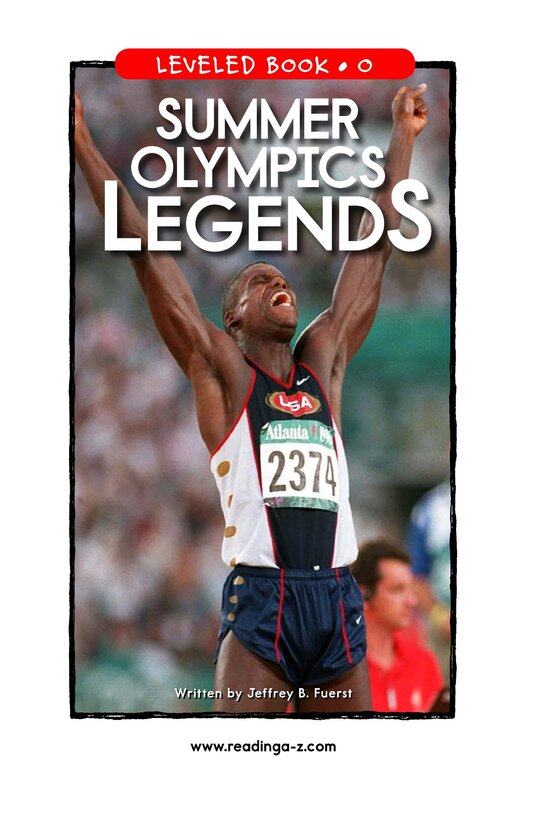 Summer Olympics Legends绘本故事第2页