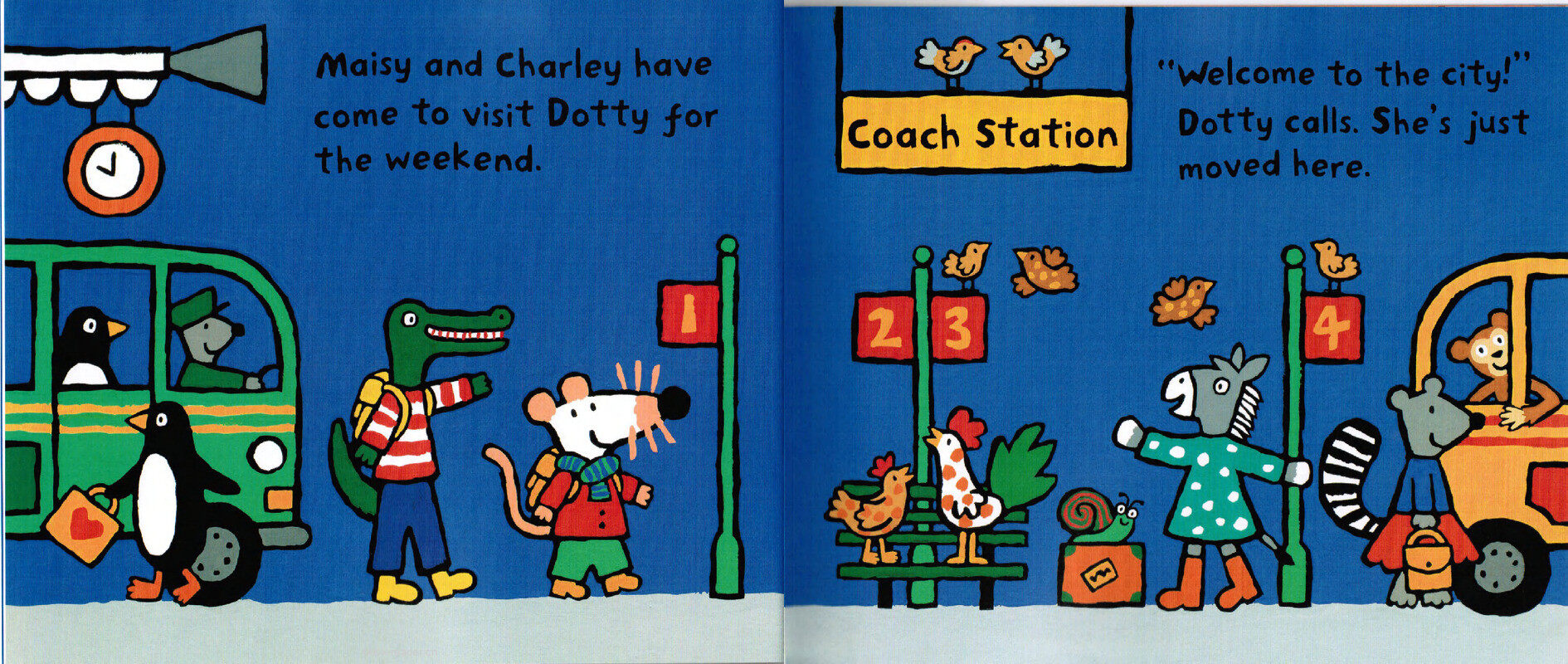 Maisy Goes to the City绘本故事第3页