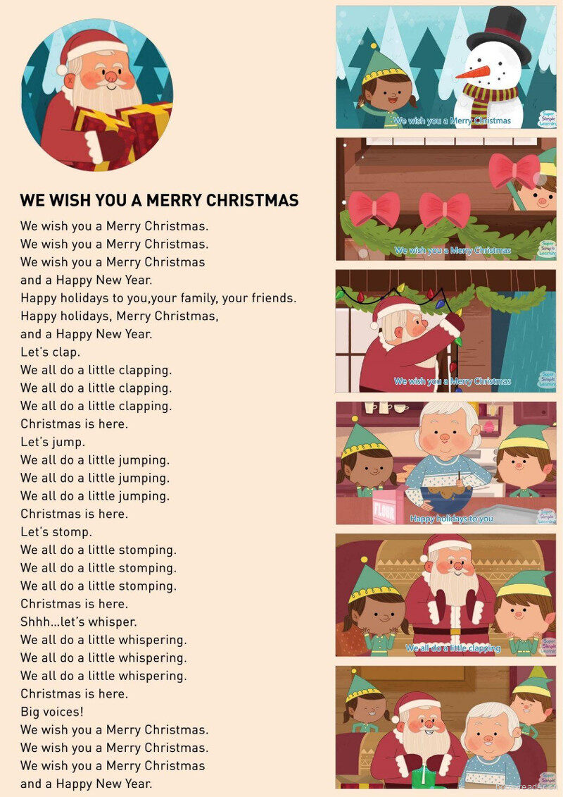 We Wish You A Merry Christmas绘本故事第2页