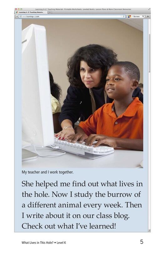 What Lives in This Hole绘本故事第4页