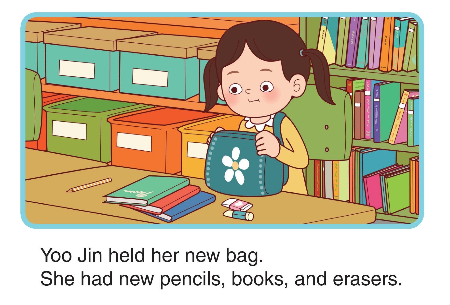 Yoo Jin's First Day绘本故事第5页