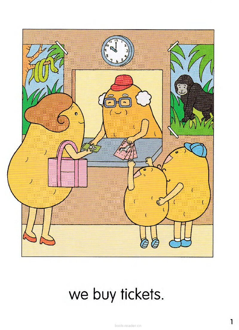 2E-At the Zoo绘本故事第4页