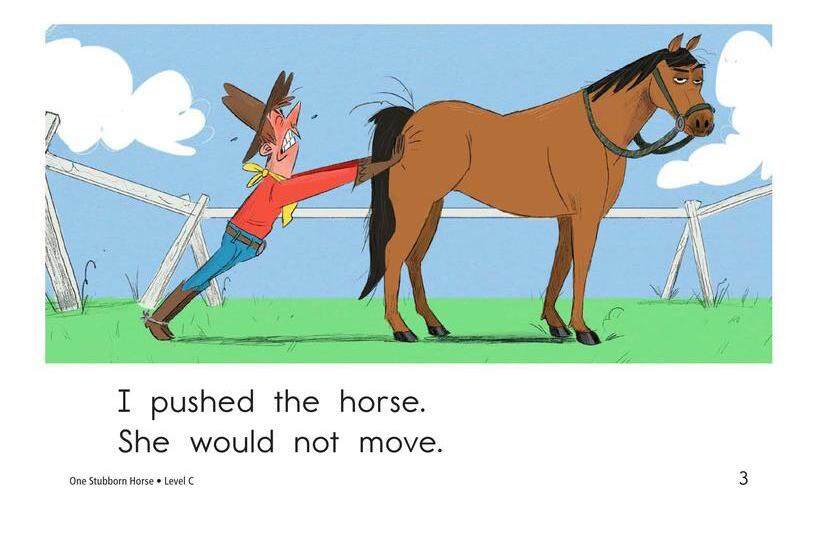 One Stubborn Horse绘本故事第3页