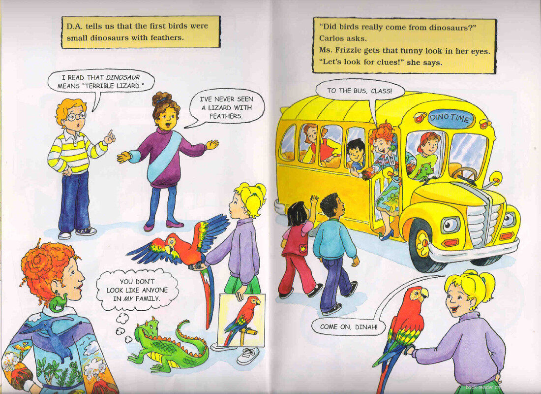 Magic School Bus Flies With the Dinosaurs绘本故事第5页
