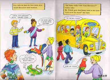 Magic School Bus Flies With the Dinosaurs绘本故事第5页