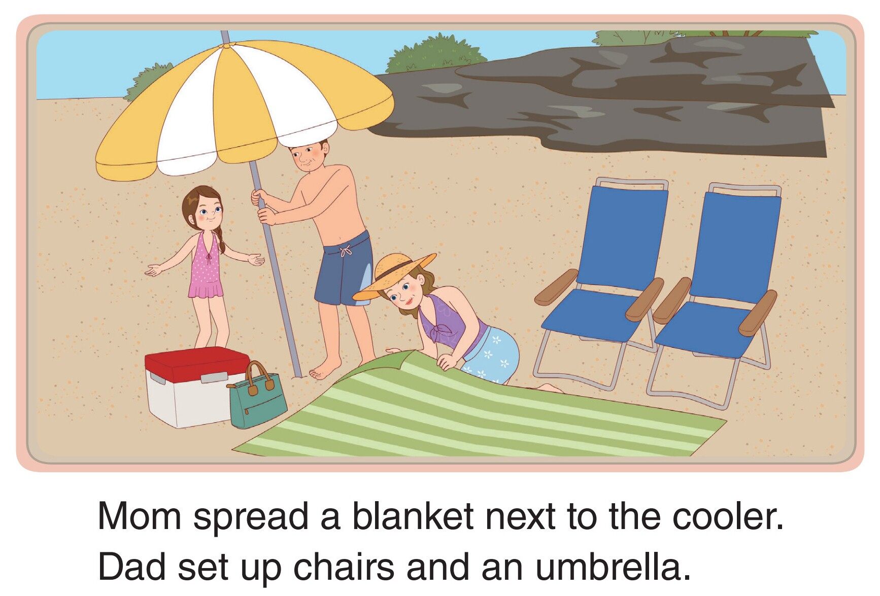 At the Beach绘本故事第4页