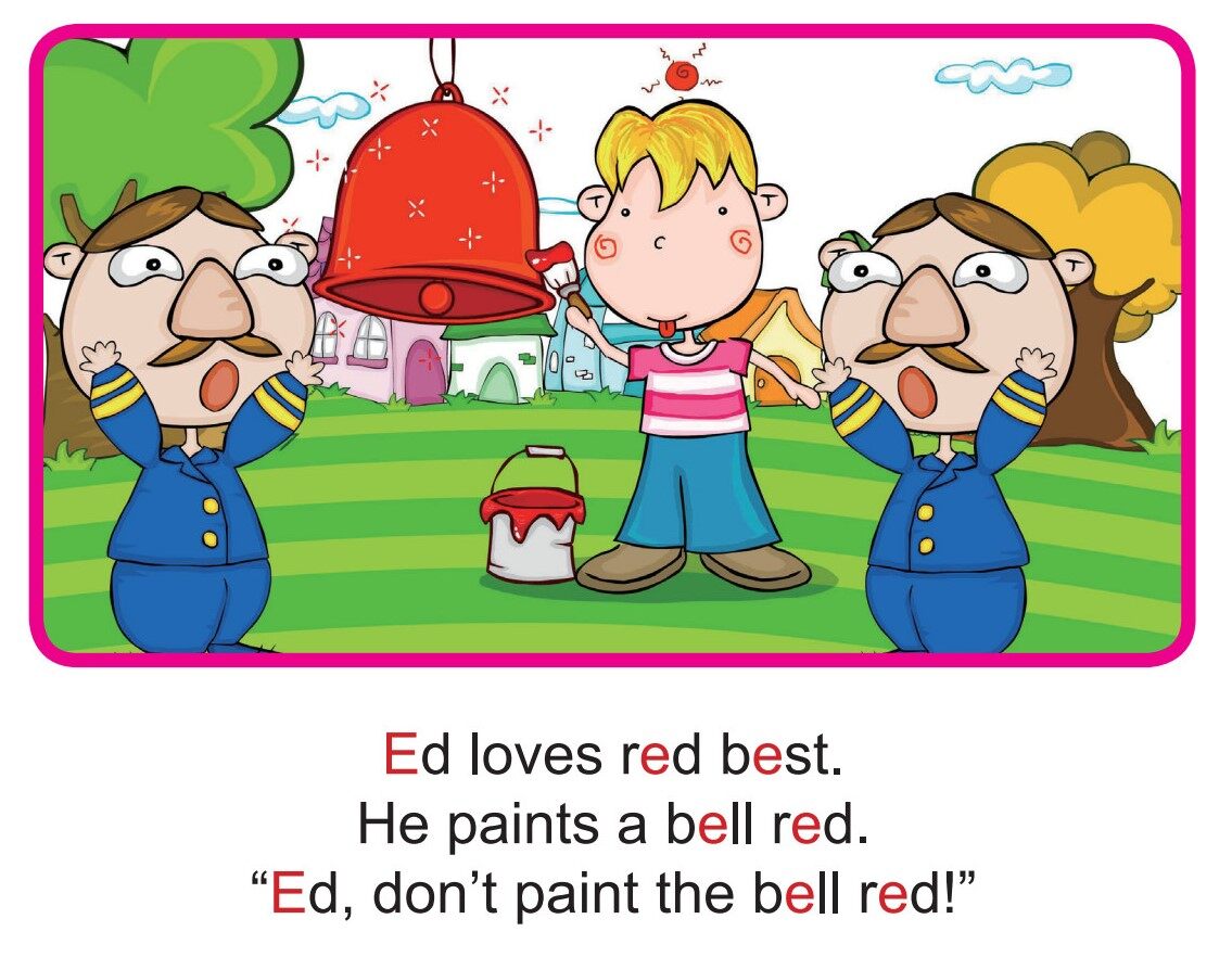 'E' words -  Ed Loves Red绘本故事第2页