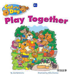 Cat and Dog Play Together绘本故事第2页
