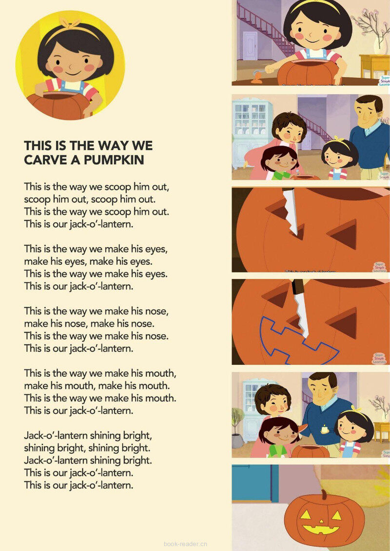 This Is The Way We Carve A Pumpkin绘本故事第2页