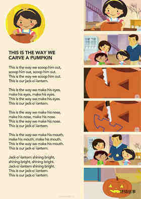 This Is The Way We Carve A Pumpkin绘本故事第2页