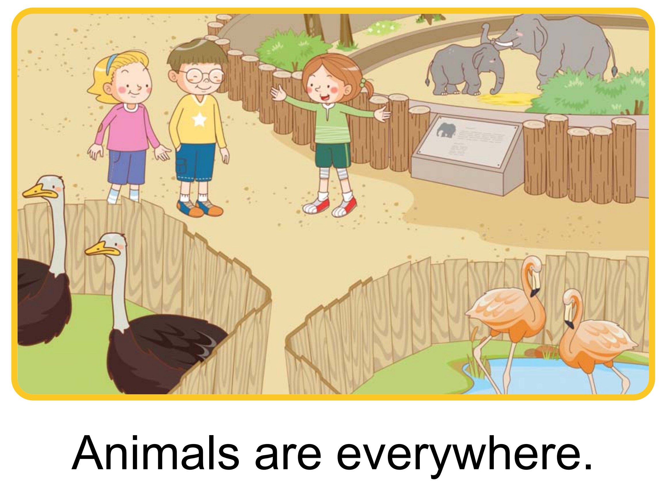 At the Zoo绘本故事第4页