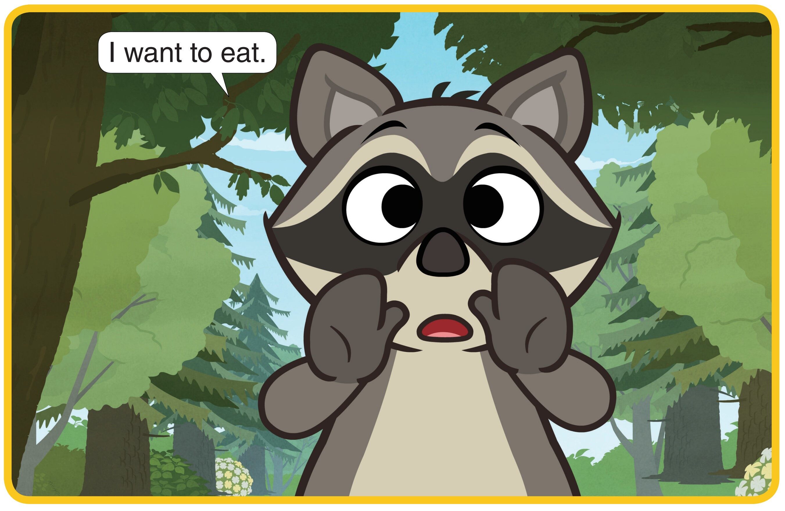 I Want to Eat绘本故事第2页