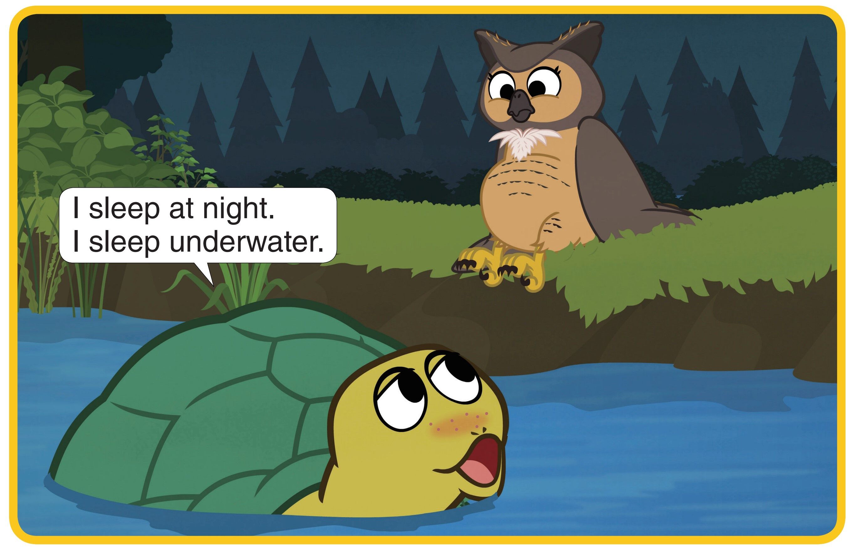 I Sleep at Night绘本故事第5页