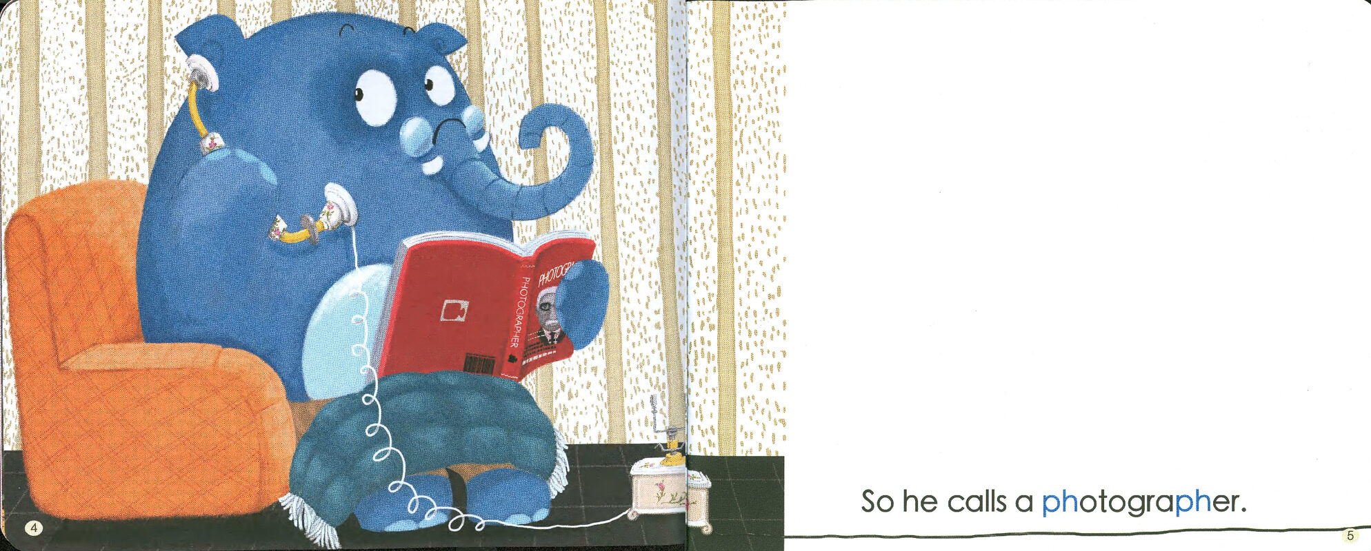 A Photo of an Elephant Family绘本故事第4页