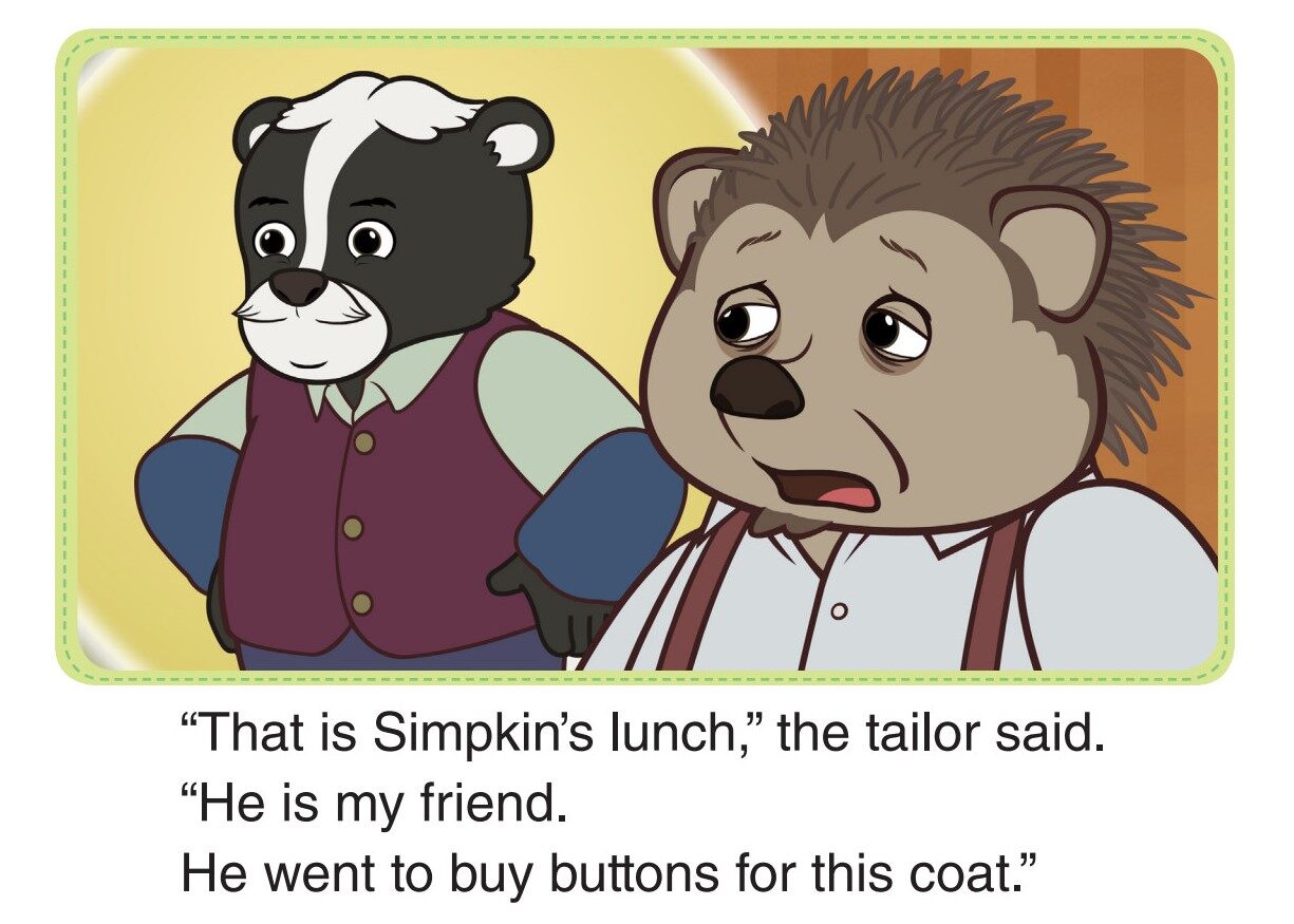 The Bunnies Help the Tailor 2_No Buttons绘本故事第3页