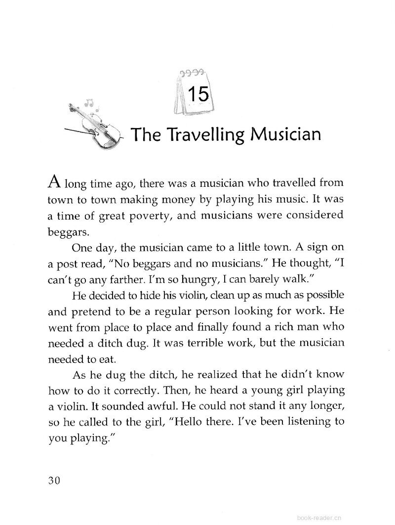 The Travelling Musician绘本故事第2页