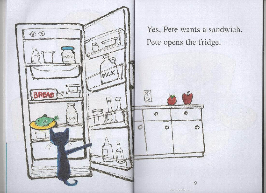 Pete the Cat  pete's big lunch绘本故事第5页