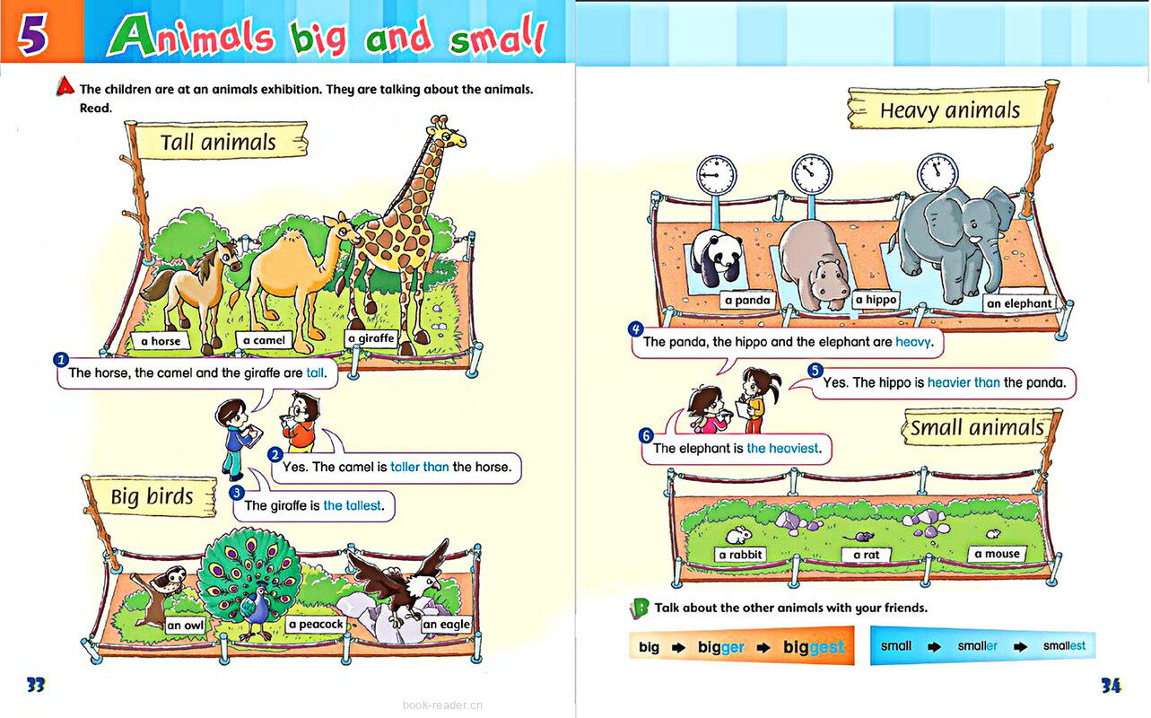 5 Animals big and small绘本故事第3页