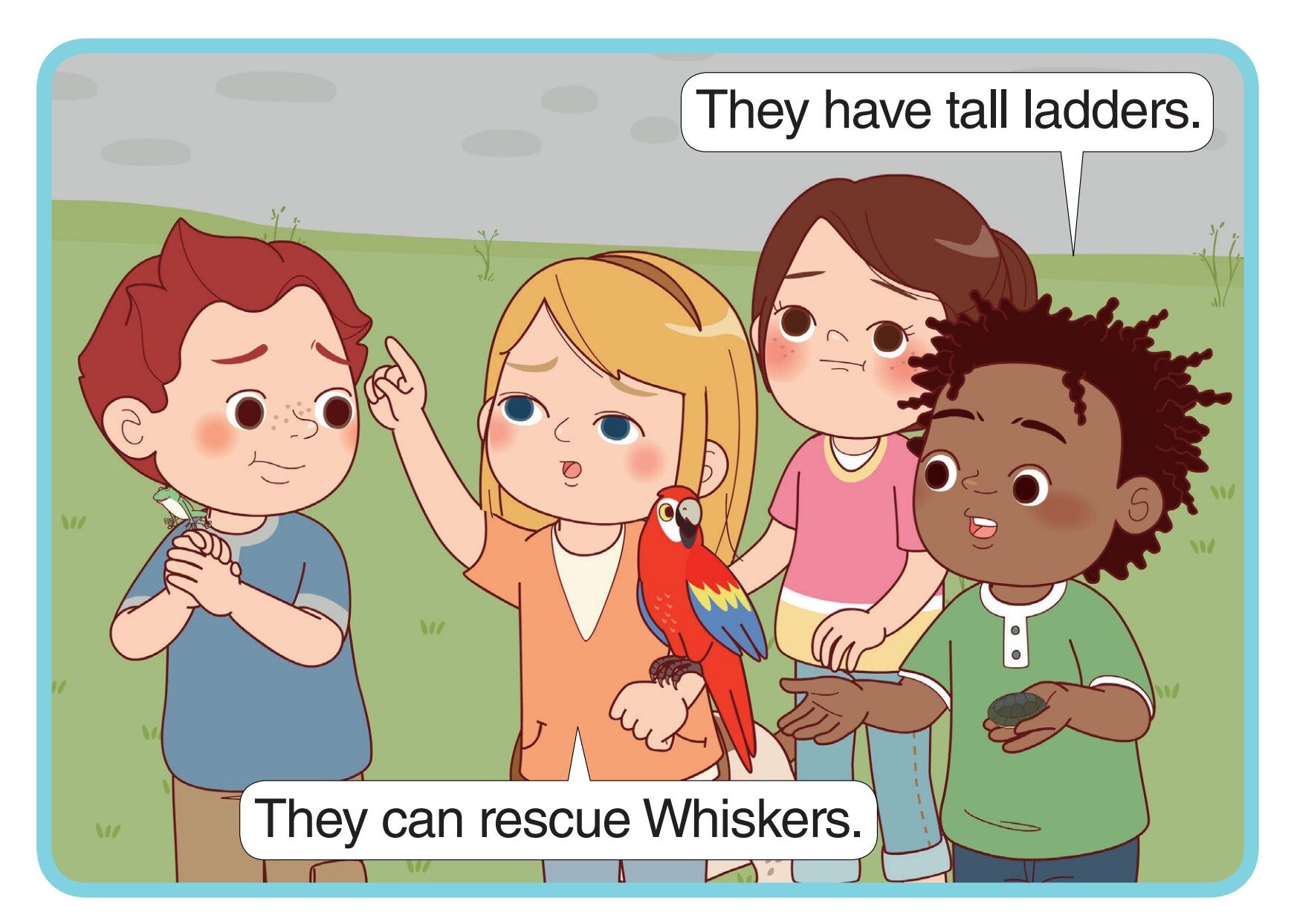 The Pet Lovers Club 43_Hold On, Whiskers!绘本故事第3页