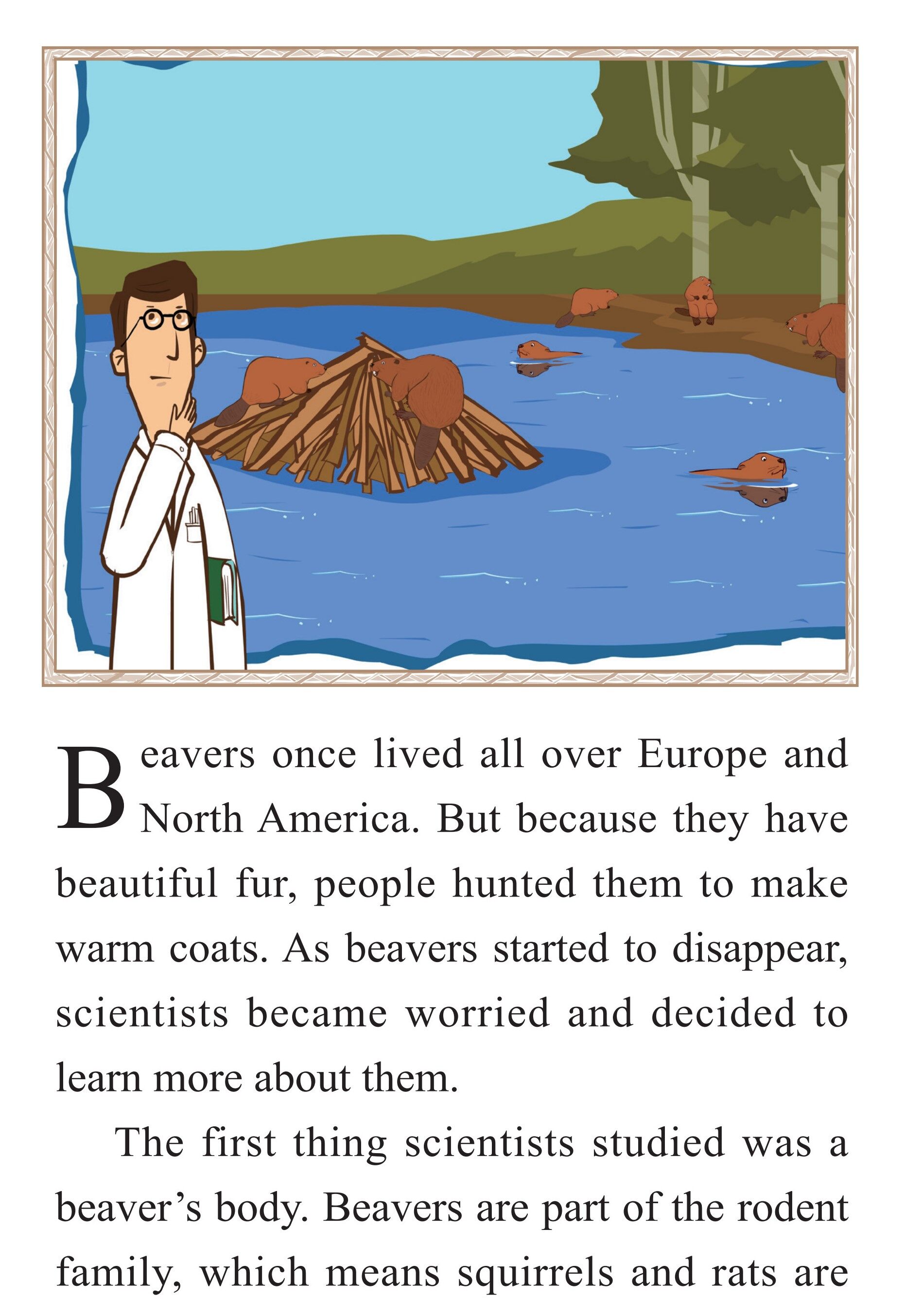 The Clever Beaver绘本故事第3页