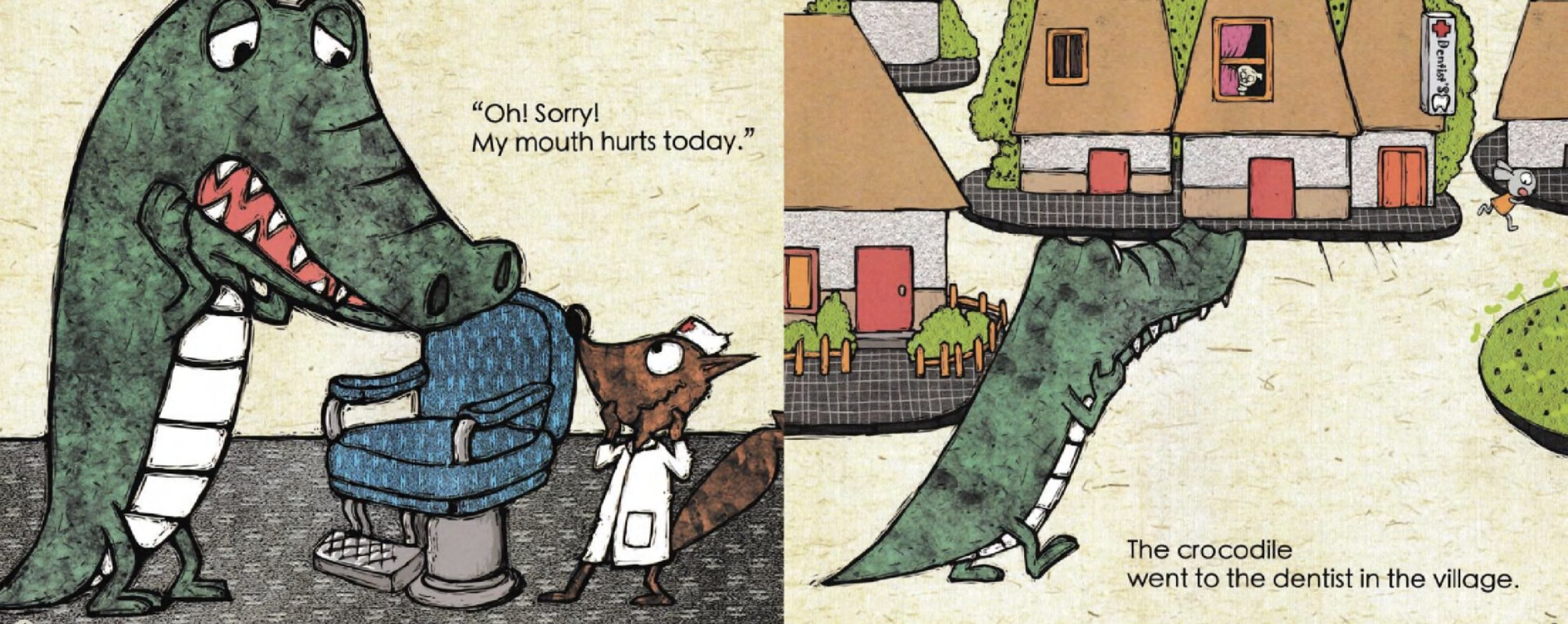Crocodile's Family Dentist绘本故事第4页